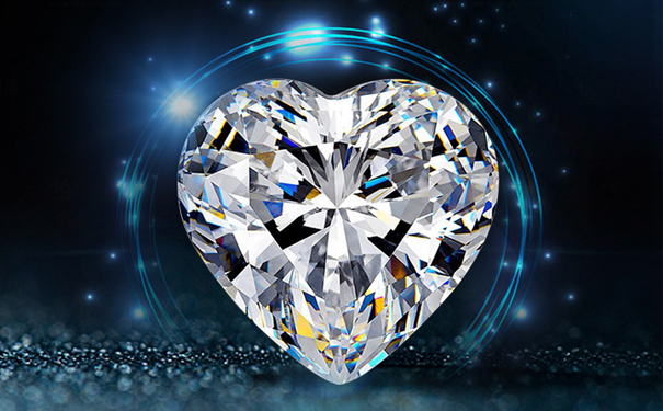 象征爱情的心形钻石