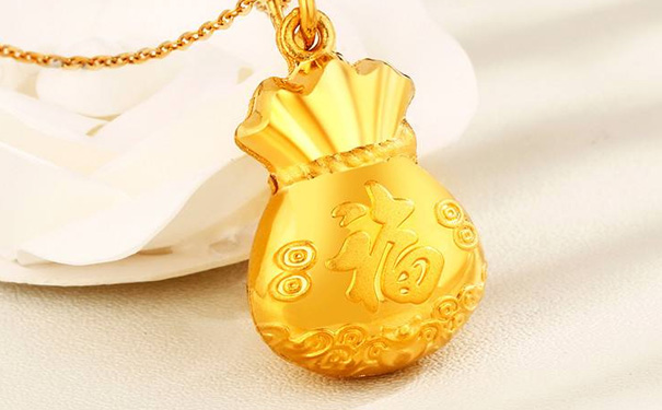 黄金福袋吊坠