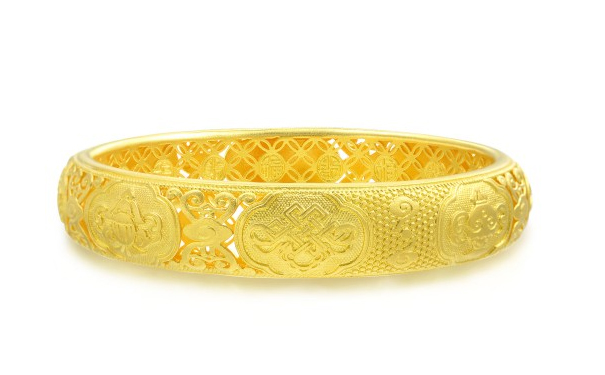 一只黄金手镯60克