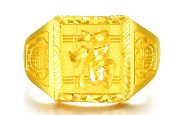 男款黄金戒指一般是多大