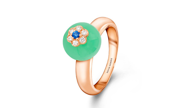Forest Berry 玫瑰金戒指,点缀圆形切割蓝宝石和钻石 Forest Berry 玫瑰金戒指,点缀圆形切割蓝宝石和钻石