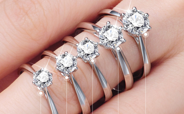 三克拉钻戒是什么样
