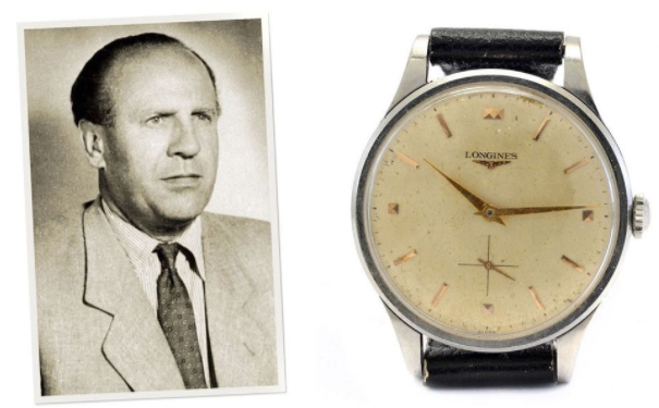 奥斯卡·辛德勒的 Longines 腕表及私人物品以4.6万美元成交