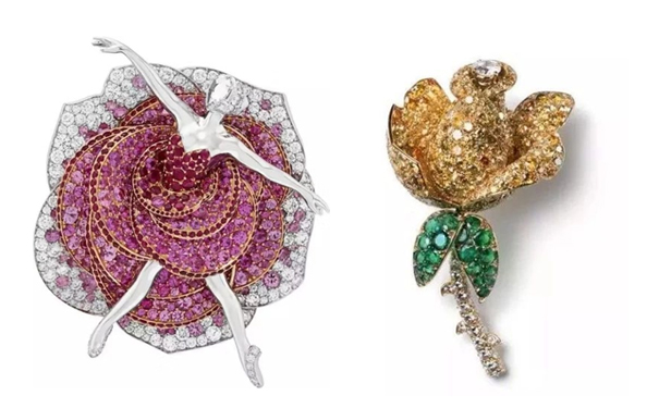 Van Cleef & Arpels 梵克雅宝的玫瑰芭蕾舞伶胸针