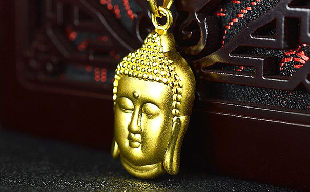 足金佛像吊坠