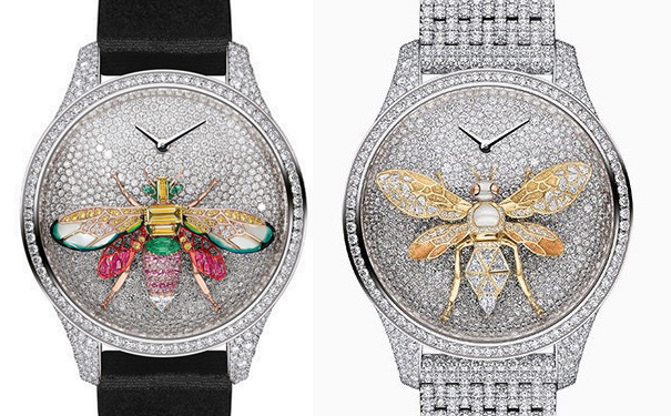 白金表壳直径36mm,搭配钻石雪花铺镶的表盘 白金表壳直径36mm,搭配钻石雪花铺镶的表盘