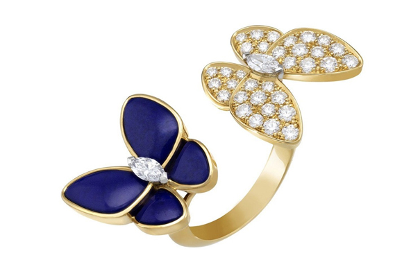Two Butterflies 金质指间戒，by Van Cleef & Arpels