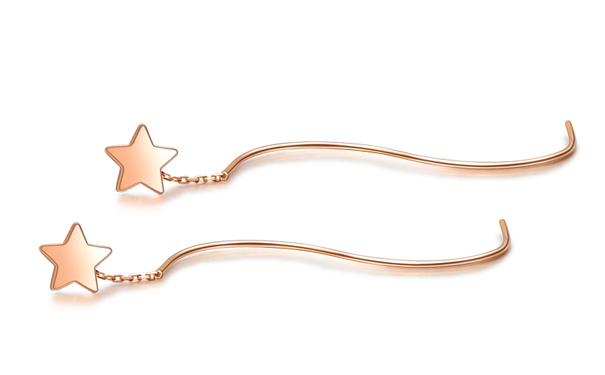 什么样子的彩金耳环