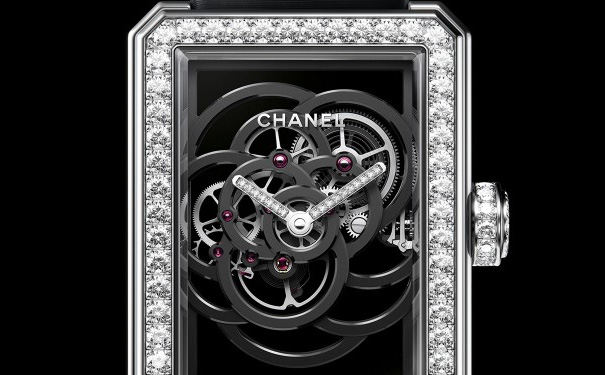 香奈儿Première山茶花镂空腕表