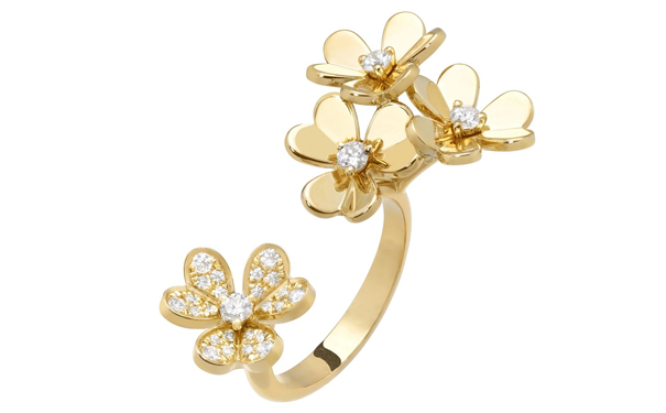 Frivole 金质指间戒，by Van Cleef & Arpels