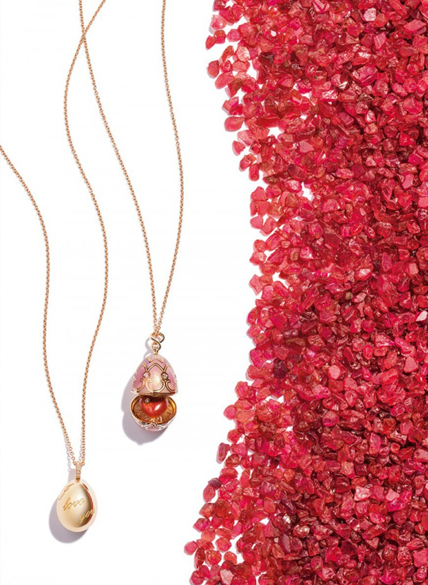 “我爱你”玫瑰金吊坠/Palais Tsarskoye Selo Rose 心形盒式吊坠