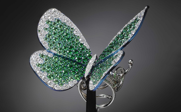 Papillon 钛金属戒指，by Glenn Spiro，2014年