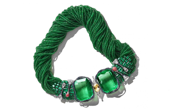 Emerald Architectural 项链，by Cindy Chao