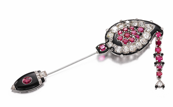 胸针，by Cartier，约1925年