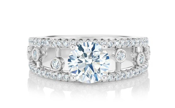 戴比尔斯Dewdrop系列订婚戒指