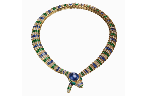 Serpenti 金质项链，by Bulgari，1969年