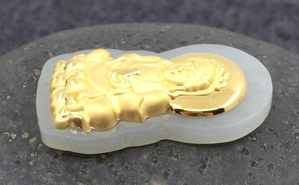 3d和田玉足金 3d和田玉足金