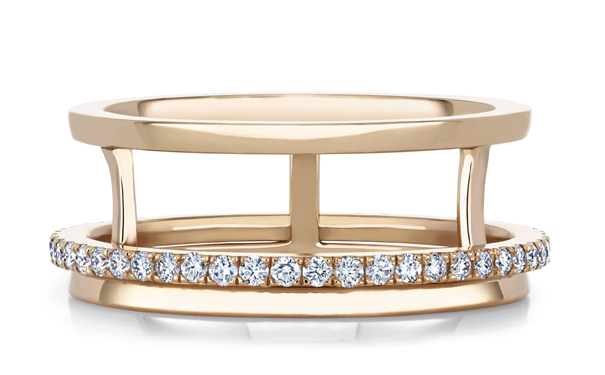 Horizon 玫瑰金戒指，by De Beers