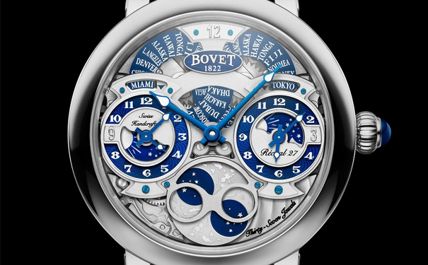 Bovet 推出 Récital 27 腕表：三时区、月相、七日动储