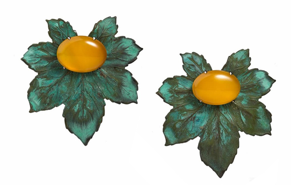 Canopy 金质耳钉，by Tessa Packard