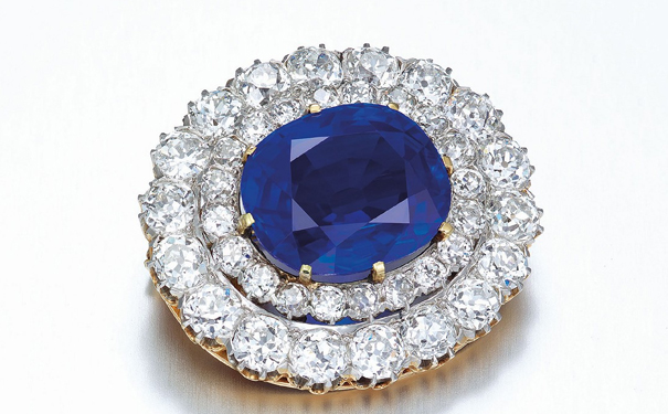 『Lot 2065』蓝宝石胸针