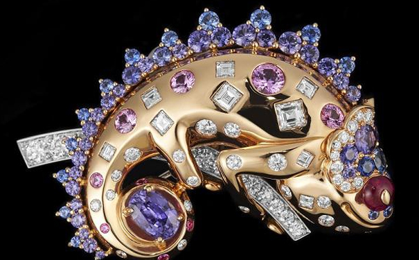 珠宝鉴赏|梵克雅宝的变色龙胸针