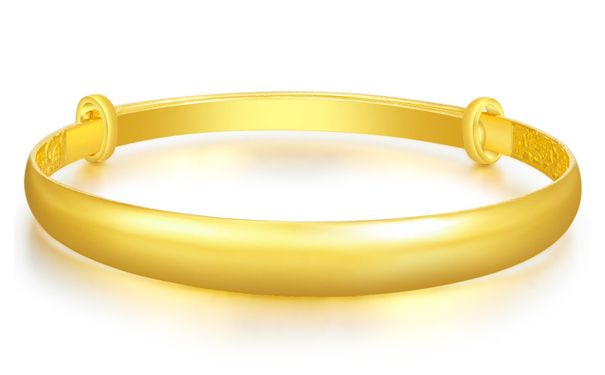 15克的实心黄金手镯