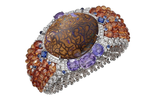 Zemia 白金手链，by Cartier